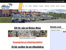 Tablet Screenshot of mickesmotor.se